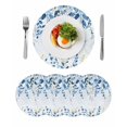 thumbnail image 1 of Blue Eucalyptus Leaves Round 13 Inch Placemats Set of 4, Watercolor Botanical Weeping Leaf HeatResistant Non Slip Place Mats for Dining Table, Wipeable Braided Kitchen Table Mats for Housewarming, 1 of 9