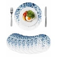 thumbnail image 1 of Blue Eucalyptus Leaves Round 13 Inch Placemats Set of 8, Summer Botanical Weeping HeatResistant Non Slip Place Mats for Dining Table, Wipeable Braided Kitchen Table Mats for Housewarming, 1 of 9