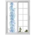 thumbnail image 1 of Blue Eucalyptus Leaves Window Privacy Film, Spring Summer Botanical Floral Static Cling UV Sun Blocking Heat Control Window Tint, Non-Adhesive One Way Windows Privacy Cover 17.7''x78.7'', 1 of 7