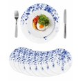 thumbnail image 1 of Blue Eucalyptus Round 13 Inch Placemats Set of 8, Botanical Plant Rustic Succulent Branch HeatResistant Non Slip Place Mats for Dining Table, Wipeable Braided Kitchen Table Mats for Housewarming, 1 of 9