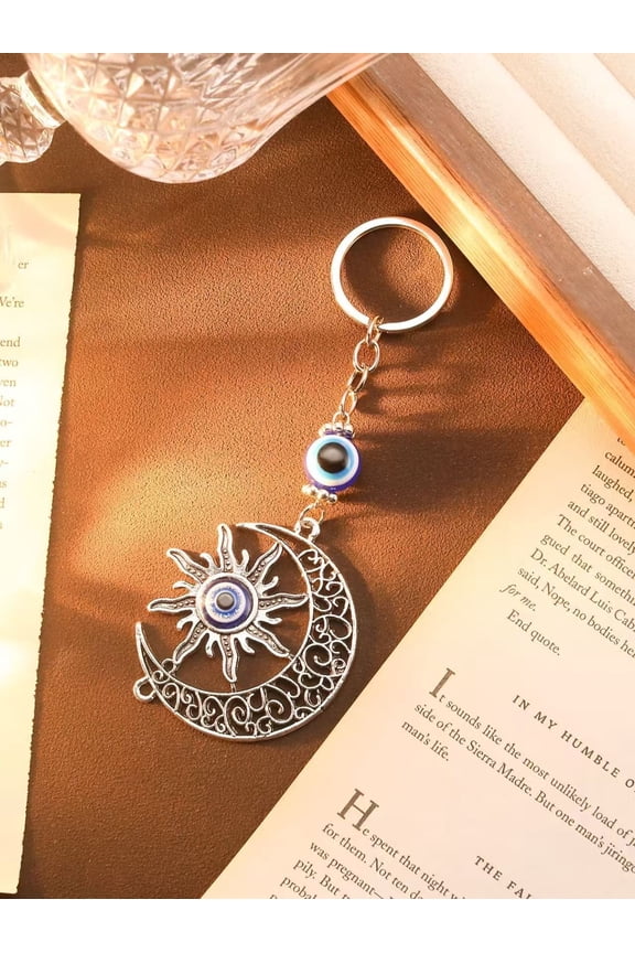 Blue Evil Eye Keychain – Religious Protection Amulet, Stylish Lucky Charm Accessory