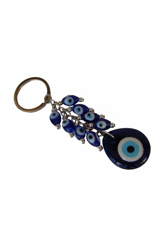 Blue Evil Eye Protection Keychain