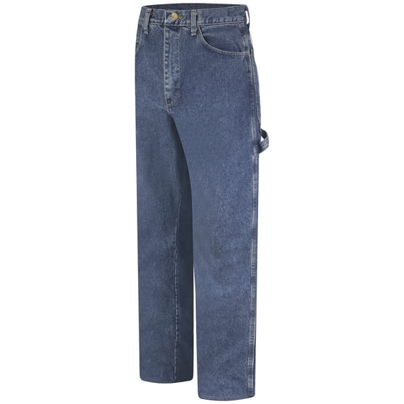 Bulwark 38'' X 32'' Stone Wash Cotton Denim Excel FR Flame Resistant Jeans With Button Closure