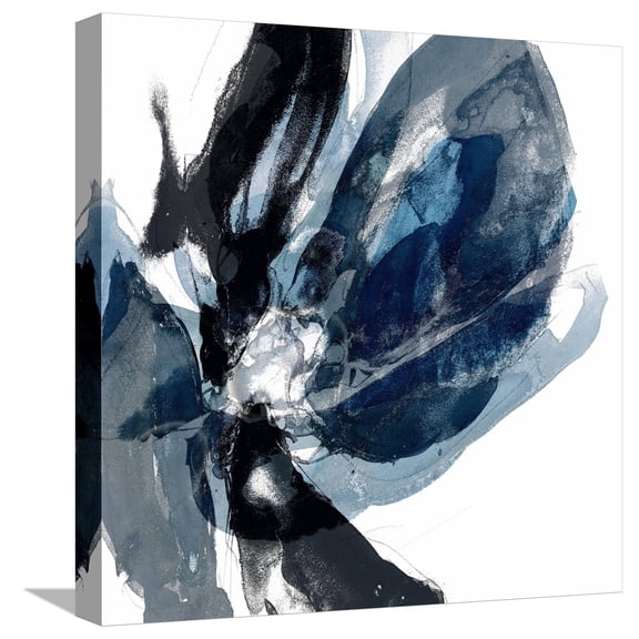 Art.com Blue Exclusion III Stretched Canvas Print Wall Art by Jennifer Goldberger, 16" x 16"