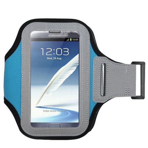 Blue Exercise Running Fitness Armband For Samsung Galaxy Note 3 / Note 4 / Note 5 / Note 7 / S7 ACTIVE Phone