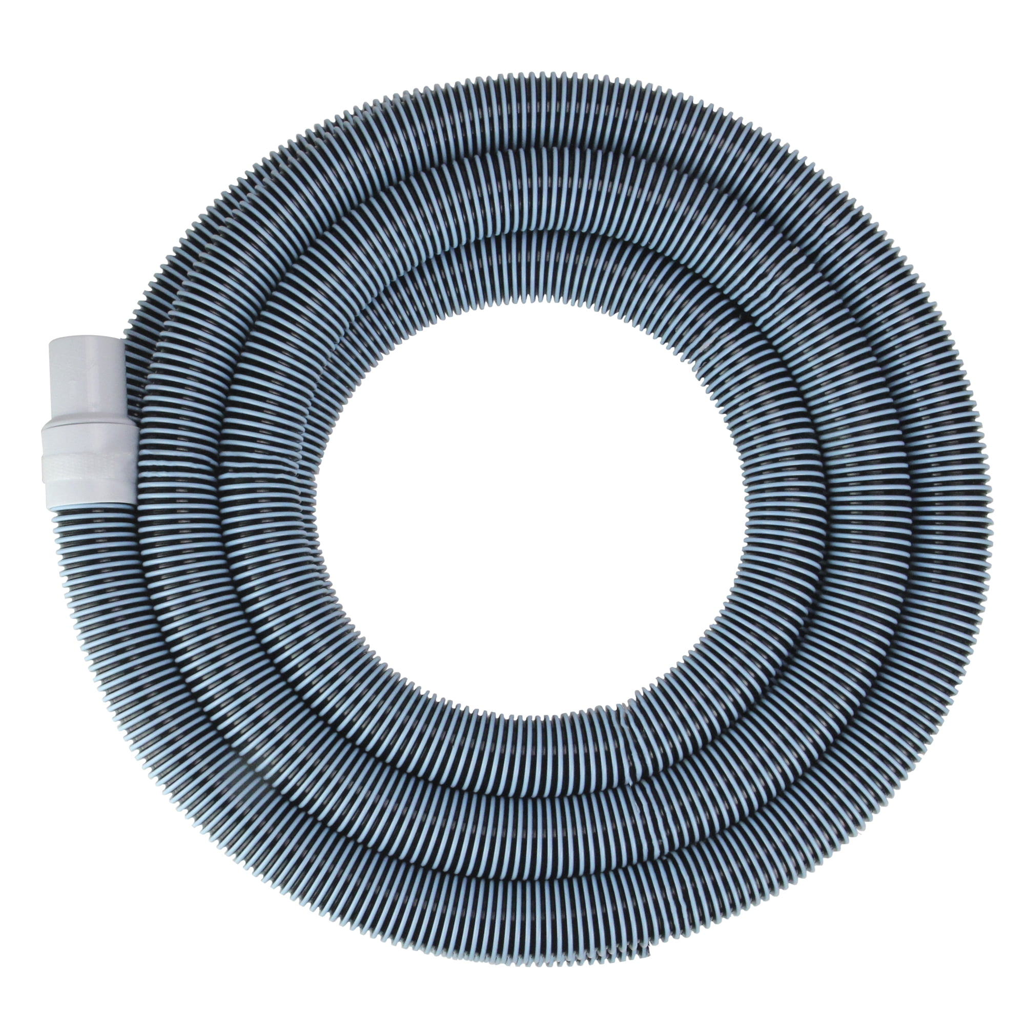Blue Extruded EVA In-Ground Swimming Pool Vacuum Hose with Swivel Cuff - 25' x 1.5"