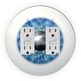 thumbnail image 1 of Blue Eye Ball Eyeball Iris Design - Round Light Switch Plate Cover - Double GFI, 1 of 1