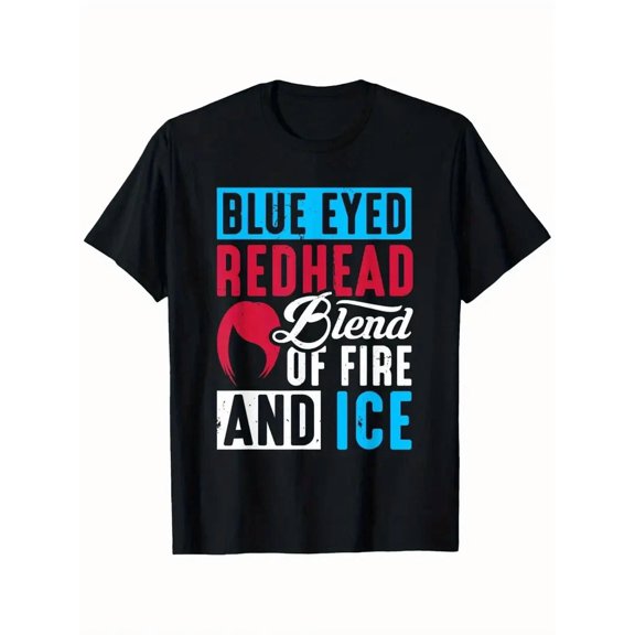Blue Eyed Redhead Blend Hair Humor Bold Retro Unisex T-Shirt up to size 5XL