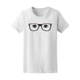 thumbnail image 1 of Blue Eyes Cute Girl Glasses Tee Women's -Image by Shutterstock, 1 of 2