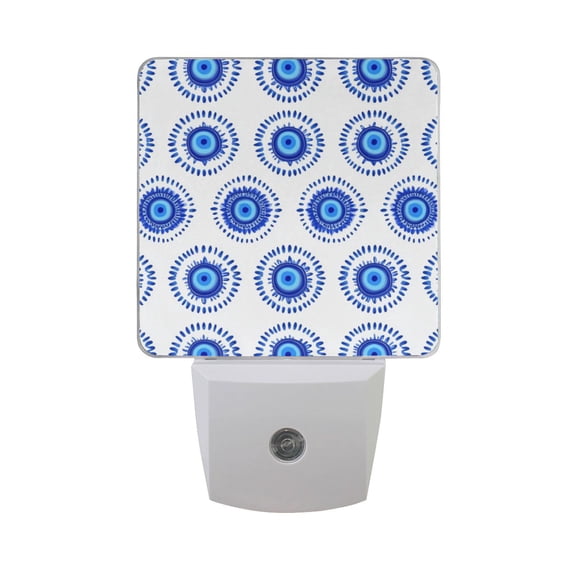 Blue Eyes LED Night Light with Smart Sensor Plug Into Wall Dusk to Dawn 2 packs