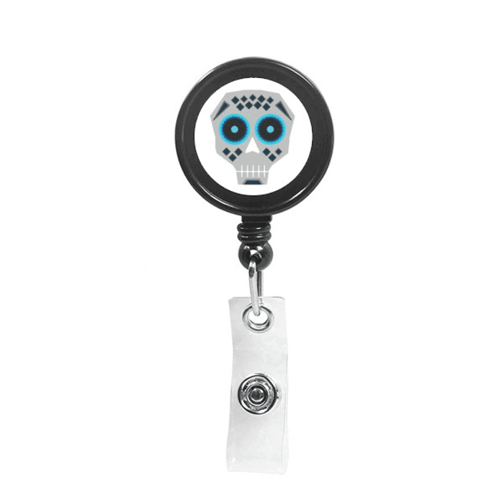 Blue Eyes l Mexico National Culture Illustration Retractable Keychain Badge Holder ID Badge