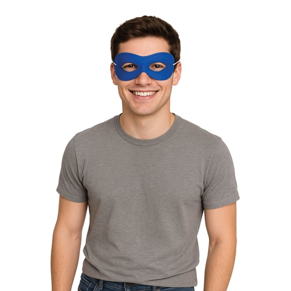 Blue Fabric Hero Masks, Pack of 12