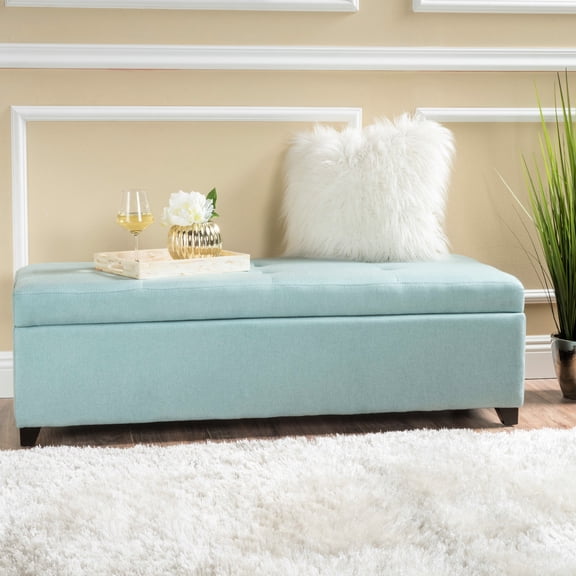 Blue Fabric Storage - Increases Space In Living Room, Office, Bedroom Adds Function To