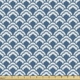 thumbnail image 1 of Ambesonne Blue Fabric by the Yard Upholstery, Chinese Traditional Tile, 1 Yard, Blue White, 1 of 5