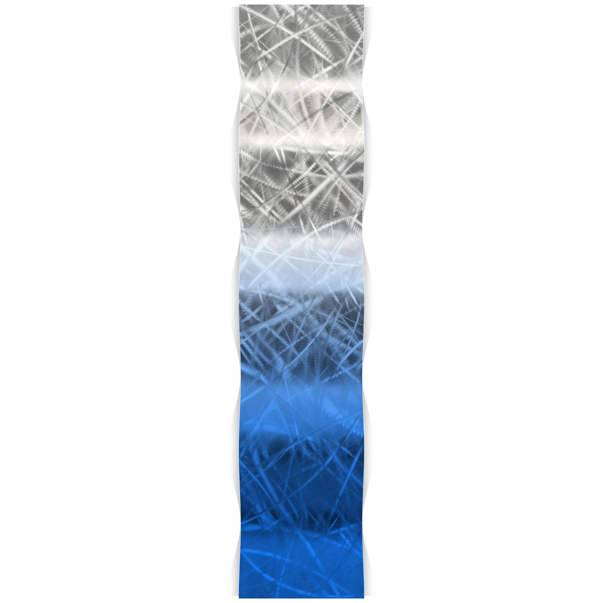 Blue Fade Thatched Wave