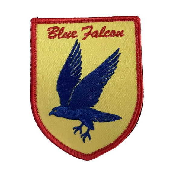 Blue Falcon Patch – Hook and Loop, 3.5"