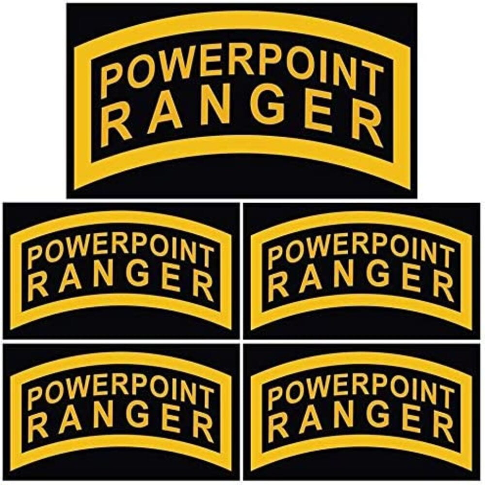 Blue Falcon Supply 3"x6" and 2"x4" "Powerpoint Ranger" Vinyl Bumper