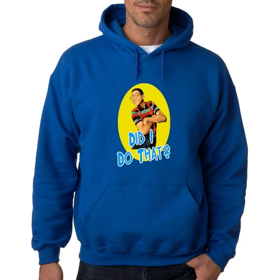 Blue Family Matters Steve Urkel Did I Do That Youth Medium Hooded Sweatshirt