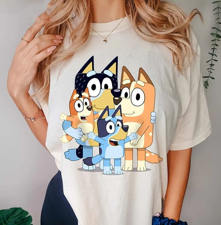 Blue Family Shirt, Blue Characters Shirt, Blue Mom Dad Shirt - Walmart.com