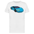 thumbnail image 1 of Blue Fast Sport Car T-Shirt Men -Image by Shutterstock, Male Large, 1 of 2