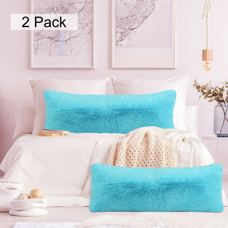 Faux mongolian body pillow clearance cover