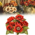 thumbnail image 1 of Blue Faux Sunflowers Bouquet - Autumn Artificial Flowers for Home Decor | Independent Packaging, Household Imitation Ornament,Red,1PC,Artificial flowers, 1 of 9