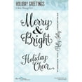 thumbnail image 1 of Blue Fern Studios Clear Stamps 4"x6"-holiday Greetings, 1 of 1