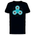 thumbnail image 1 of Blue Fidget Spinner In Action Tee Men's - Men T-Shirt, 3XL, 1 of 2