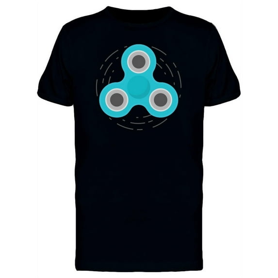 Blue Fidget Spinner In Action Tee Men's - Men T-Shirt, 3XL