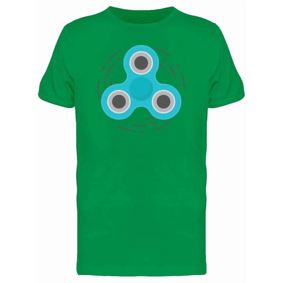 Blue Fidget Spinner In Action Tee Men's -Image by Shutterstock