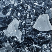 Steel Blue Fire Pit Glass | 1/4, 10 lbs