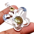 thumbnail image 1 of Blue Fire Labradorite Lemon Topaz Gemstone Unique Pendant Jewelry 2.2" SA 807, 1 of 2
