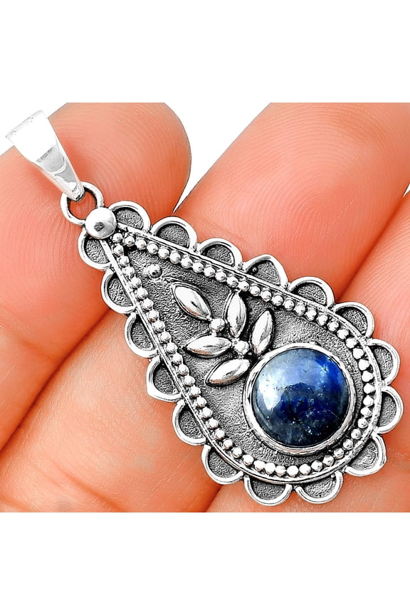 Blue Fire Labradorite - Madagascar 925 Sterling Silver Pendant Jewelry P-1033 SDP137959