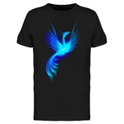 Blue Fire Phoenix T-Shirt Men -Image by Shutterstock, Male XX-Large