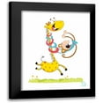 thumbnail image 1 of Blue Fish 12x14 Black Modern Framed Museum Art Print Titled - Move it! Move It!, 1 of 5