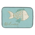 thumbnail image 1 of Blue Fish Welcome Dish Drying Mat, 1 of 7