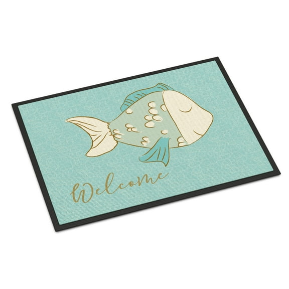 Blue Fish Welcome Doormat 24x36