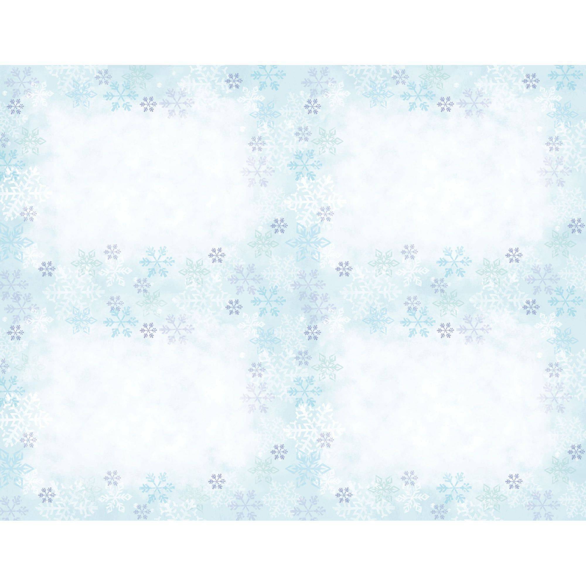 Blue Flakes 4-Up Postcards