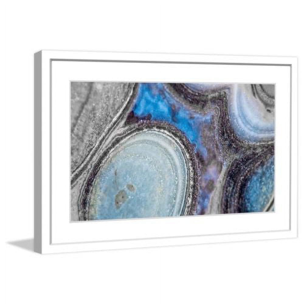 "Blue Flame" Framed Painting Art Print