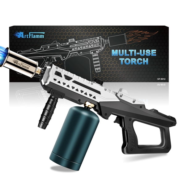 Blue Flame Propane Torch - Adjustable Flame & High-Output Flame, Fire Starting & Yard Work, Torch with Wind-Resistant Design Ideal for Welding Applications