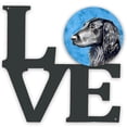 thumbnail image 1 of Blue Flat Coated Retriever Metal Wall Artwork LOVE, 1 of 2