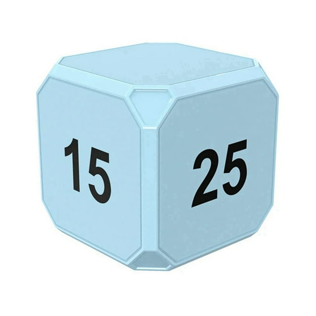 Blue FlipToChange Mini Digital Timer, LED Display, 4 Preset Times