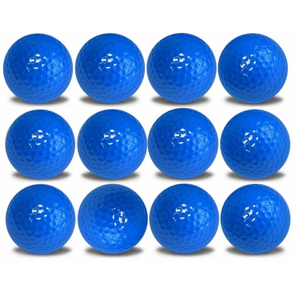 Blue Floating Golf Balls 12 Pack by GBM Golf  High Visibility Water Golf Balls
