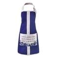thumbnail image 1 of Blue Floral Adjustable Kitchen Apron  Love Joy Grace  Love Joy Grace Collection Inspirational Home and Kitchen Decor, 1 of 2
