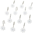 thumbnail image 1 of Blue Floral Bath Collection - Set of 12 Shower Hooks, 1 of 11