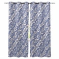 thumbnail image 1 of Blue Floral Blackout Curtains for Bedroom, Thermal Insulated Drapes, Spring Flowers Pattern Plants Simple Vintage Black Out Curtains 63 Inch Long Room Darkening Kitchen Curtains 42"x63" 2 Panels, 1 of 8