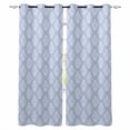 thumbnail image 1 of Blue Floral Boho Kitchen Curtains Retro Ethnic Tribe Abstract Art Cafe Short Curtains for Bathroom Blackout Window Curtain Grommet Small Window Treatment Tier Drapes for Bedroom Living Room 52"x45"x2, 1 of 9