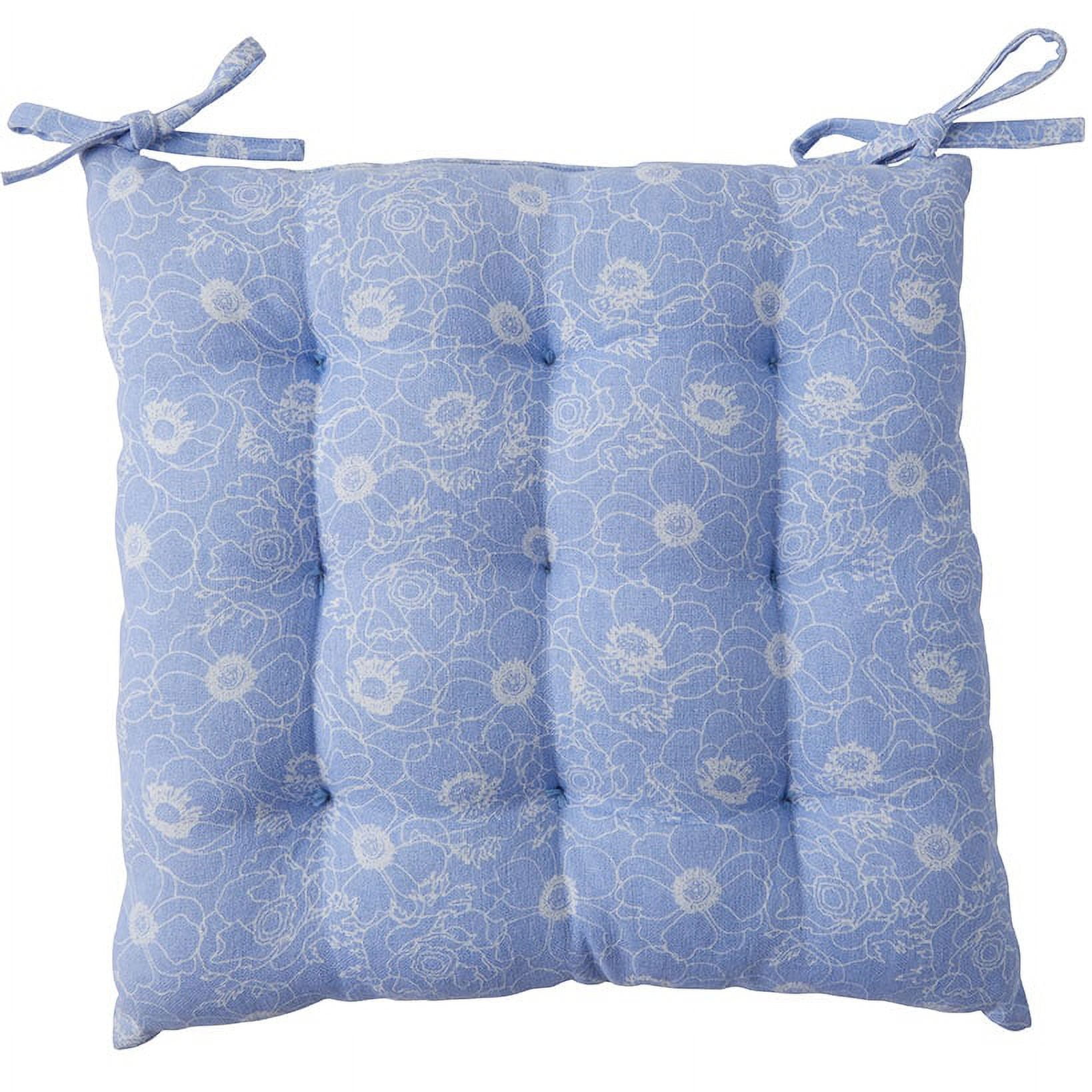 Blue Floral Chair PadsChair Pads