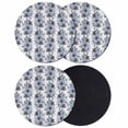 thumbnail image 1 of Blue Floral Coasters Set of 4, Absorbent Coasters for Drinks, Abstract Watercolor Flower Leaf Plant Coaster for Desk Coffee Table Protection, Home Decor House Warming Gifts 4", 1 of 8
