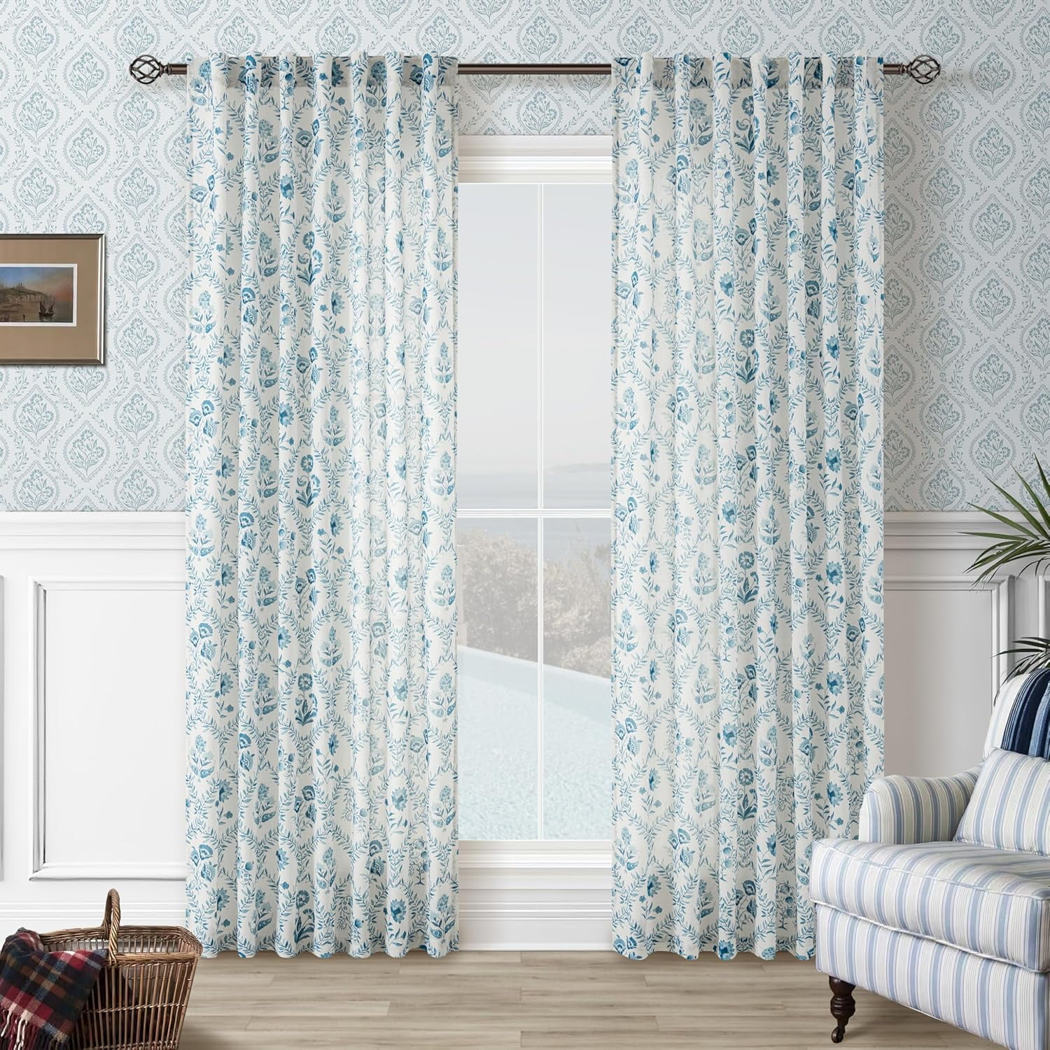 blue-floral-curtains-90-inch-length-back-tab-farmhouse-living-dining